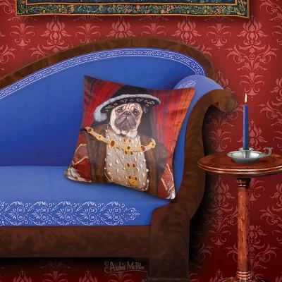 Accoutrements Henry The Pug 18"X 18" Pillow Cover - Image 2