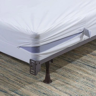 Guardmax Zippered Box Spring Encasement - 100% Waterproof Box Spring Protector - White - Image 5