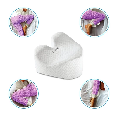 TRAKK Ergonomic Knee Pillow Support Memory Foam Sleeping On Side, Cushion, Pregnancy Pillow With Removable Washable Cover - Image 2