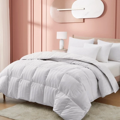 Peace Nest All-season 500 Thread Count Cotton White Goose Feather & Down Comforter Duvet Insert - Image 2