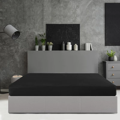 PiccoCasa Full Polyester Microfiber Brushed Solid Mattress Protector Covers 1 Pc - Image 4