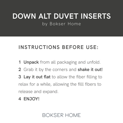 Lightweight Premium Down Alternative Duvet Comforter Insert | BOKSER HOME - Image 9