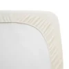 TL Care Waterproof Quilted Fitted Crib Mattress Cover Made With Organic Cotton Top Layer - Natural