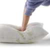 Cheer Collection Shredded Memory Foam Body Pillow With Washable Cover (54" X 19")