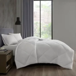 Oversized Down Alternative Comforter With HeiQ Smart Temp Treatment Duvet Comforter Insert