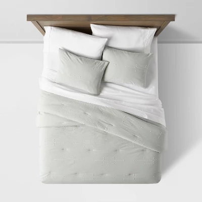Clipped Linework Comforter & Sham Set - Threshold™ - Image 2