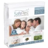 SafeRest Classic Plus Mattress Protector - Waterproof Mattress Cover With Smooth, Breathable Polyester Surface - Vinyl-Free