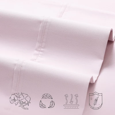 Cotton Sheets Set - Softest 400 Thread Count Bed Sheets, 100% Cotton Sateen, Cooling, Deep Pocket By California Design Den - Image 7