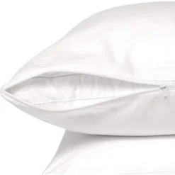Micropuff Zippered Microfiber Pillow Protector Set Of 4