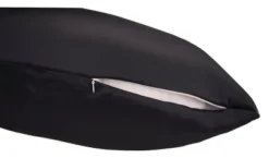 100% Mulberry Silk Pillowcase - Reduces Friction And Pulling On Hair And Skin – Hypoallergenic - Black - 1 Piece – PuffCuff