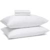 Circles Home 100% Cotton Breathable Pillow Protector With Zipper – (4 Pack)