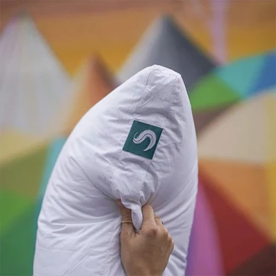 Contour Sleepgram Bed Support Adjustable Hypoallergenic Cool Sleeping Loft Soft Pillow With Removeable Microfiber Cover, King Size, White (2 Pack) - Image 4