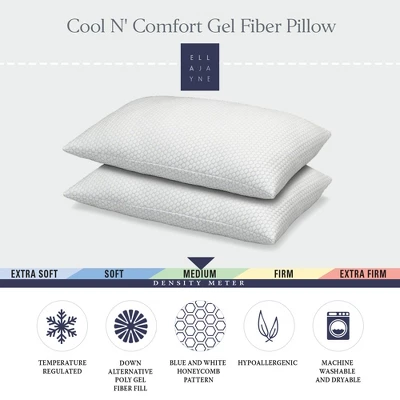 Cool N' Comfort Gel Fiber Pillow With CoolFlex Technology - Image 4