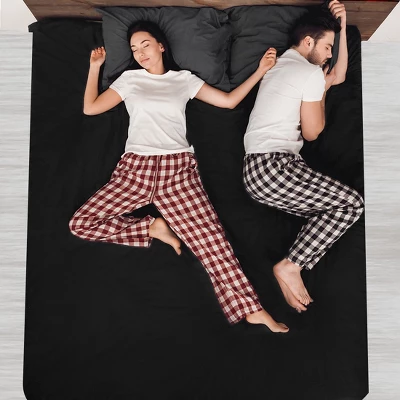 PiccoCasa Full Polyester Microfiber Brushed Solid Mattress Protector Covers 1 Pc - Image 5