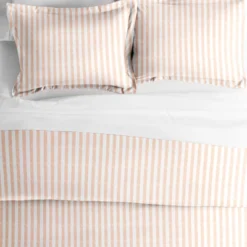 Stripe Pattern Premium Ultra Soft Duvet Cover Set, Easy Care - Becky Cameron (Shams Included)
