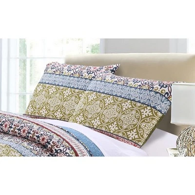 Shangri-La Quilted Cotton Pillow Sham Multicolor By Greenland Home Fashion - Image 3