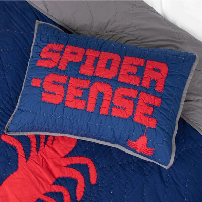 Saturday Park Marvel Spiderman Spider Sense Sham - 20x26 Blue