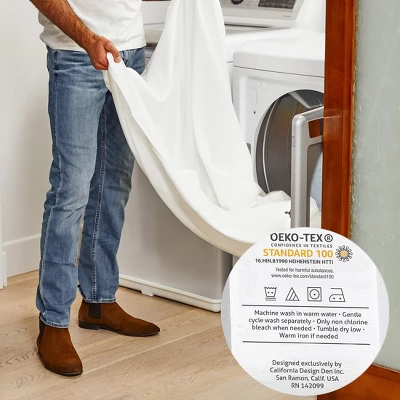 Cotton Sheets Set - Softest 400 Thread Count Bed Sheets, 100% Cotton Sateen, Cooling, Deep Pocket By California Design Den - Image 3