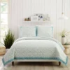 Standard Felicity Sham White/Turquoise - Jessica Simpson
