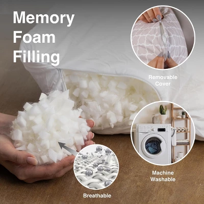 Pharmedoc Pregnancy Pillows, Shredded Memory Foam, Maternity Pillow For Sleeping - Image 5