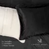 Faux Shearling Reversible To Solid Comforter All Season Warmth By Sweet Home Collection