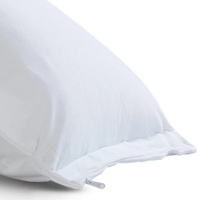 2pk Cooling Rayon From Bamboo Pillow Protector With Bed Bug Blocker - Fresh Ideas - Image 3
