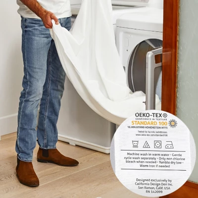 Luxury 500 Thread Count Pillowcase Set - 100% Cotton Sateen, Cool & Breathable By California Design Den - Image 3