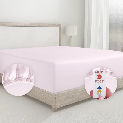 Cotton Sheets Set - Softest 400 Thread Count Bed Sheets, 100% Cotton Sateen, Cooling, Deep Pocket By California Design Den - Image 2