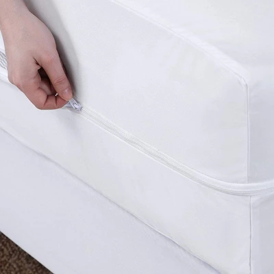 Guardmax ZIppered Waterproof Mattress Encasement For Larger Mattresses - White - Image 2
