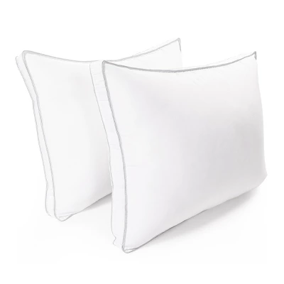 Classic Microfiber Hypoallergenic Gusset 2-Piece Pillow Set - Blue Nile Mills - Image 4