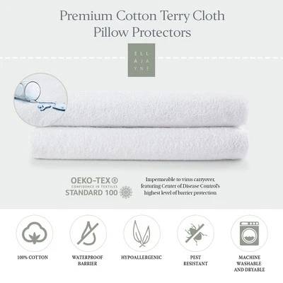Terry Cloth Water Proof Pillow Protector