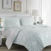 Mia Reversible Quilt Set Blue - Laura Ashley