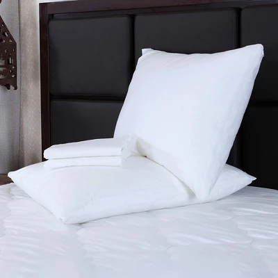The Grand Zippered Poly/Cotton Pillow Protector Set Of 8 White - Image 5