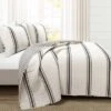 Farmhouse Striped Reversible Quilt Bedding Set - Lush Décor