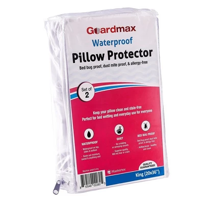 Guardmax Waterproof Queen Pillow Protector With Zipper – (2 Pack) - Image 8