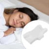 Unique Bargains Satin Home Sleeping Neck And Shoulder Pain Ease Bed Memory Foam Pillow 1Pcs