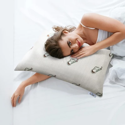 Comfez Nylon From Bamboo Viscose Zippered Pillow Covers King Set Of 2 - Image 2