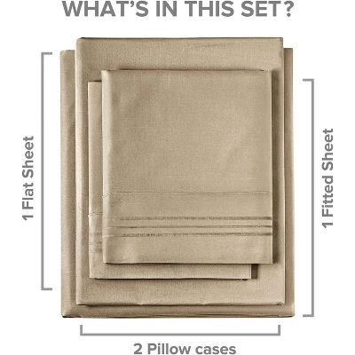 Cotton Sheet Set 18" - 24" Inch Extra Deep Pocket - CGK Linens - Image 5