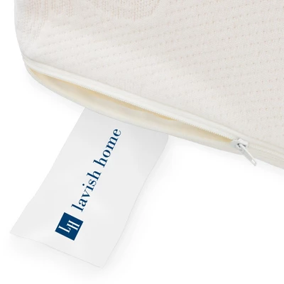 Fleming Supply Supportive Memory Foam Wedge Pillow With Cover - Ivory - Image 2