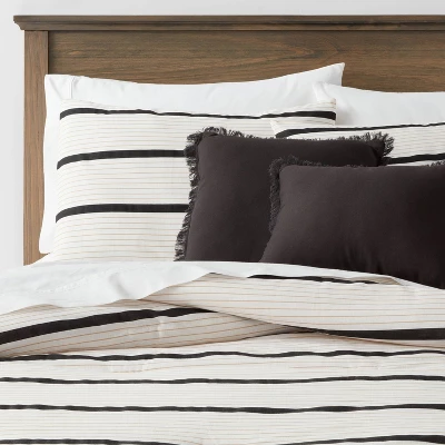 5pc Modern Stripe Comforter Set Off-White - Threshold™ - Image 7