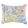 Emma Floral Patchwork Quilted Reversible Pillow Sham By Greenland Home Fashions