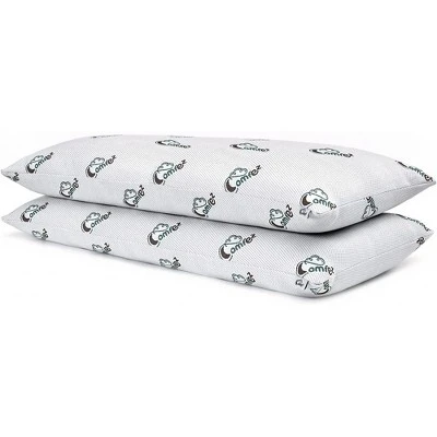 ComfEz Bamboo Pillow Covers - Zippered Pillow Protectors For Complete Protection - Super Soft, Cooling, And Breathable Fabric - (Body 20x55) 2 Pack