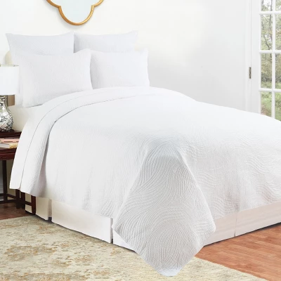 C&F Home 26" X 26" Tranquil Waves White Euro Sham - Image 4
