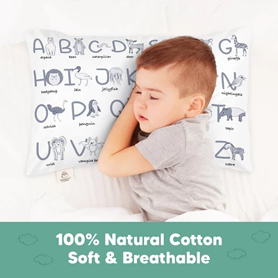 KeaBabies Toddler Pillowcase For 13X18 Pillow, Organic Toddler Pillow Case, Travel Pillow Case Cover - Image 2