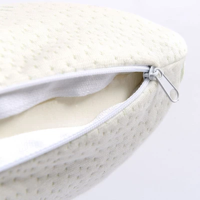 Cheer Collection Latex Memory Foam Pillow With Washable Cover - White (24" X 16" X 4") - Image 3