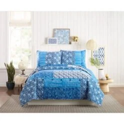 Standard Azra Sham Blue/White - Jessica Simpson